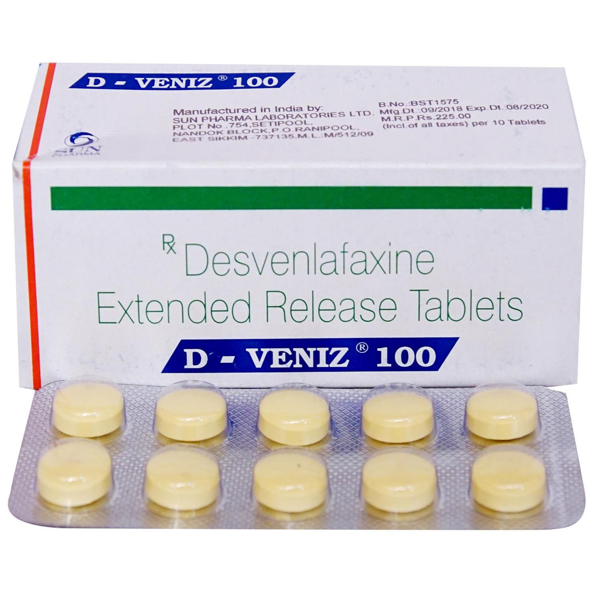 Buy D-Veniz 100 Tablet 10's Online