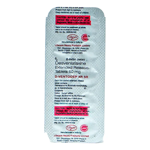 D-Ventodep XR 50 Tablet 10's