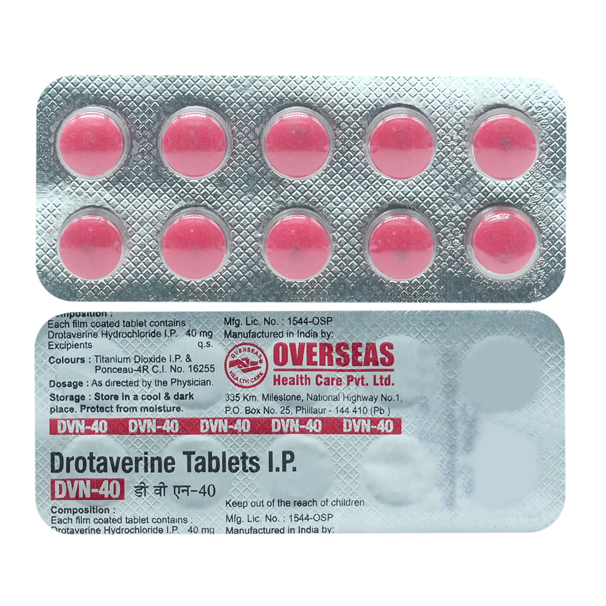 DVN 40MG TABLET, Pack of 10 TABLETS DVN 40MG TABLET, Pack of 10 TABLETS
