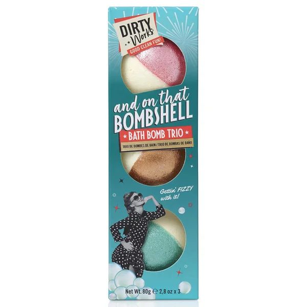 Dirty Works And On That Bombshell Bath Bomb Trio, 80 gm