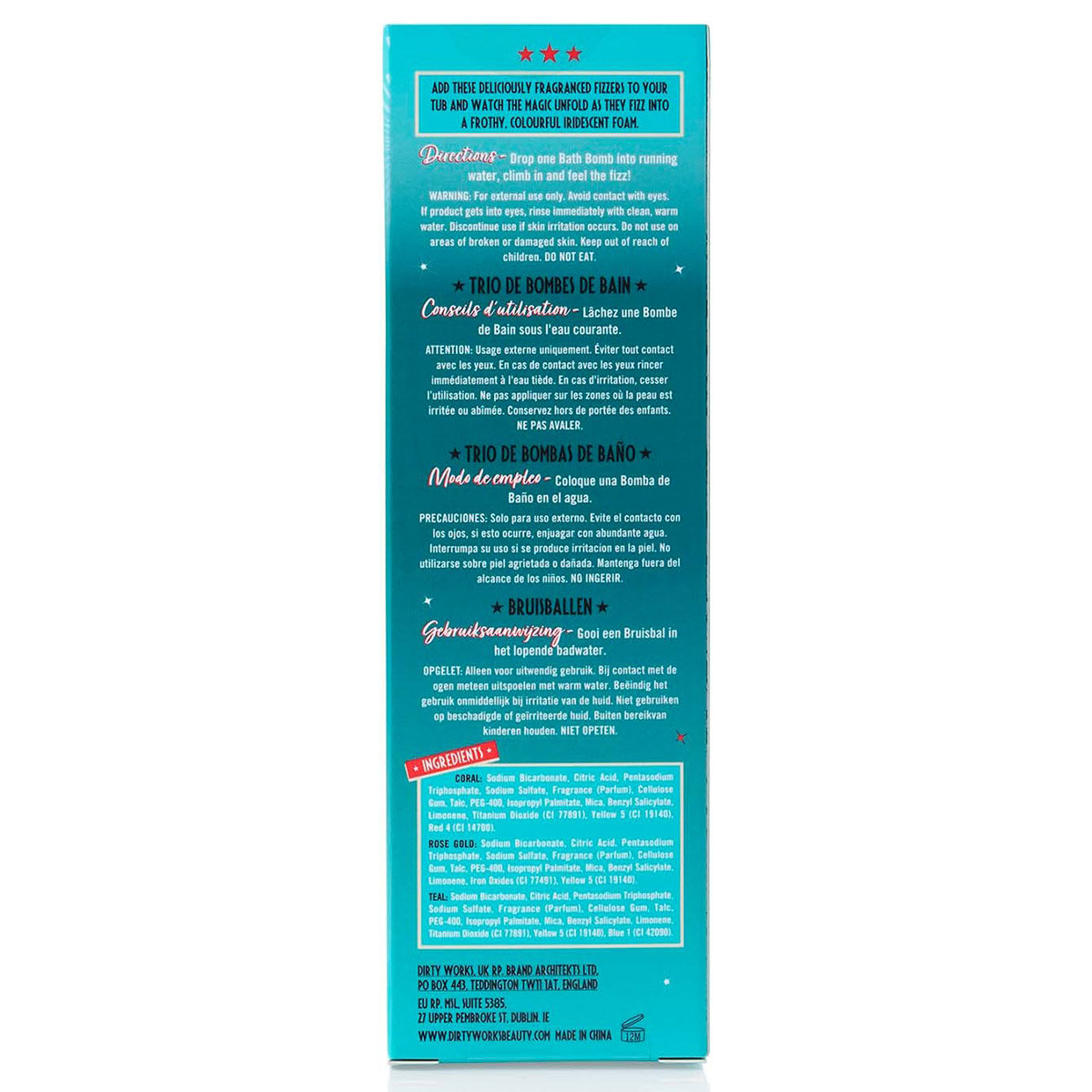 Dirty Works And On That Bombshell Bath Bomb Trio, 80 gm, Pack of 1 Dirty Works And On That Bombshell Bath Bomb Trio, 80 gm, Pack of 1