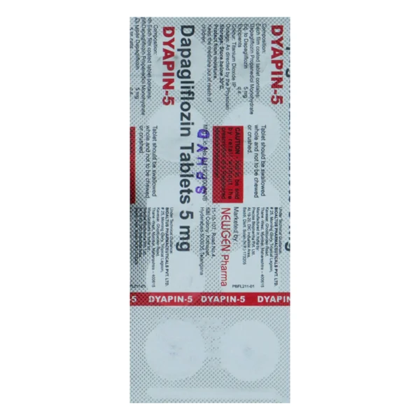 Dyapin-5 Tablet 10's, Pack of 10 TABLETS