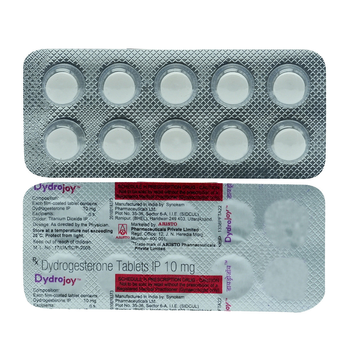 Dydrojoy 10 mg Tablet 10's, Pack of 10 TabletS Dydrojoy 10 mg Tablet 10's, Pack of 10 TabletS