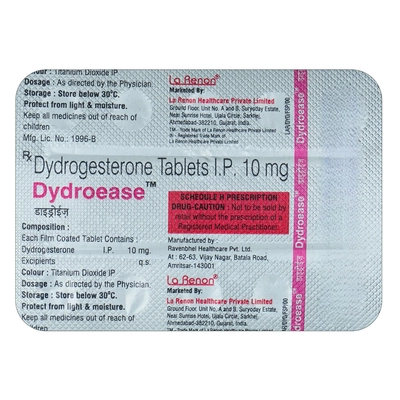 Dydroease 10 Tablet 10's, Pack of 10 TABLETS