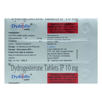 Dydroliv Tablet 10's, Pack of 10 TABLETS