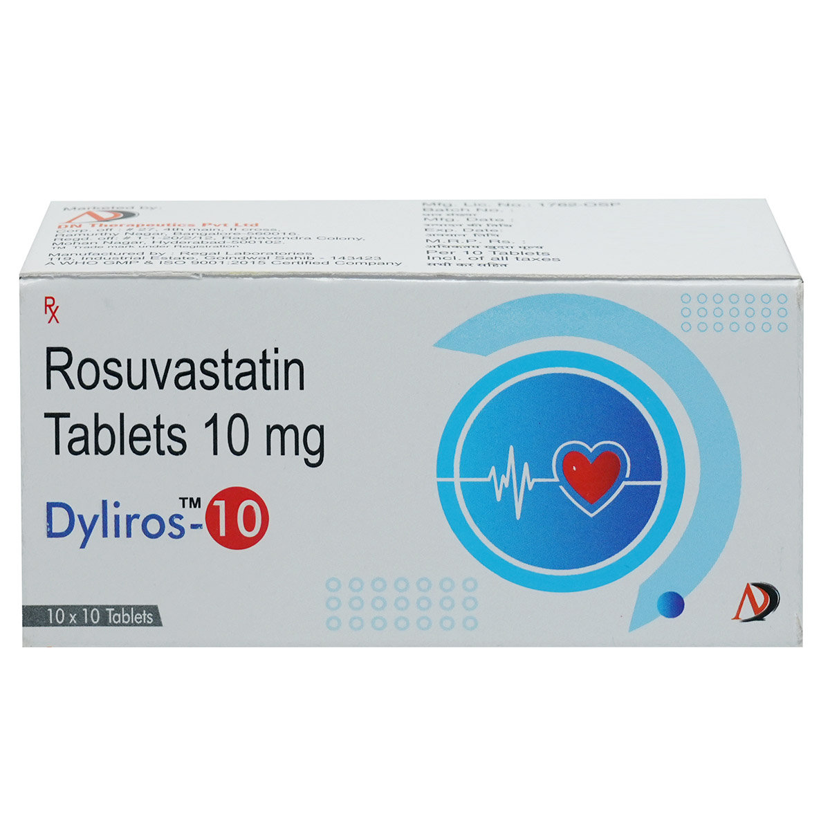 Dyliros-10 Tablet 10's, Pack of 10 TABLETS Dyliros-10 Tablet 10's, Pack of 10 TABLETS