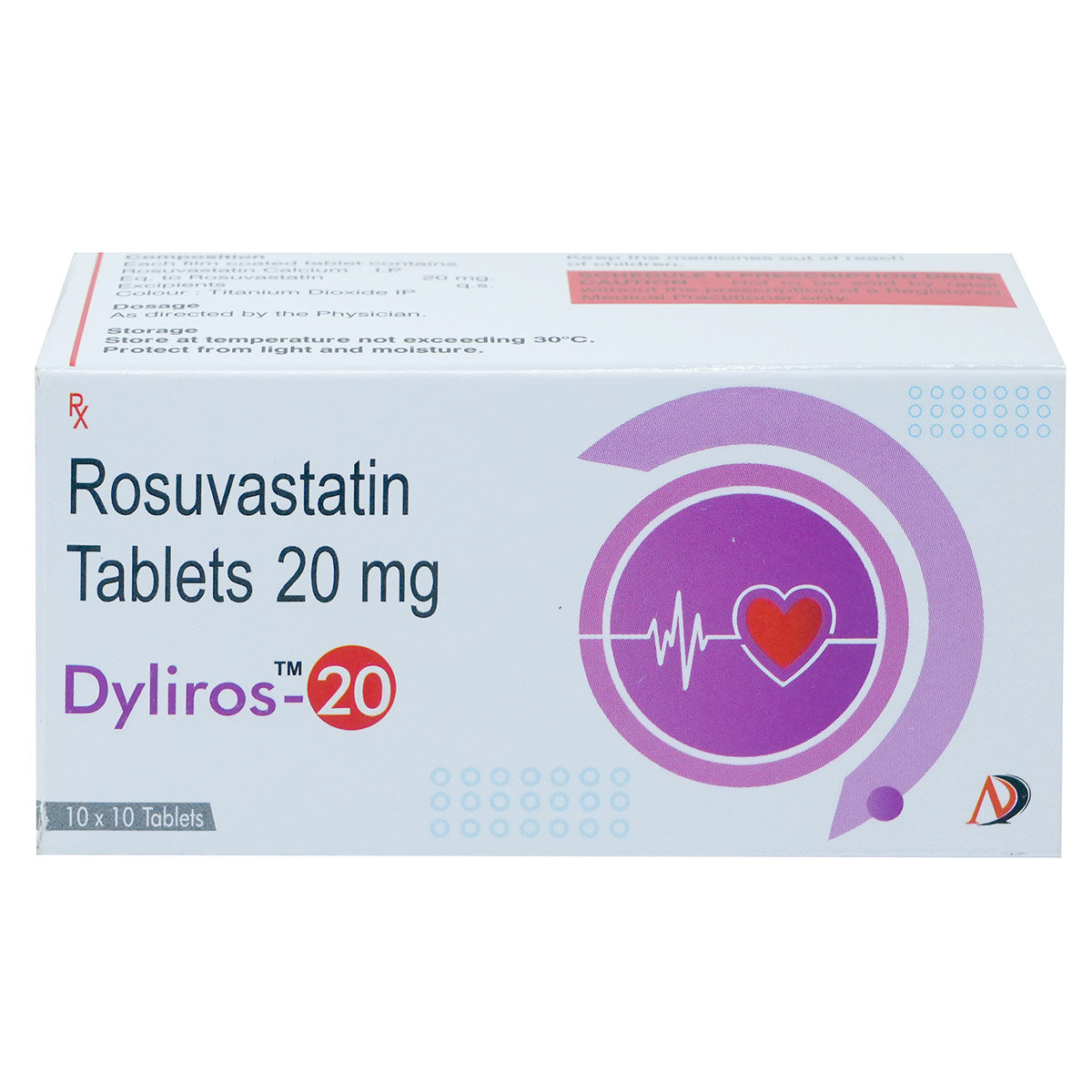 Dyliros-20 Tablet 10's, Pack of 10 TABLETS Dyliros-20 Tablet 10's, Pack of 10 TABLETS