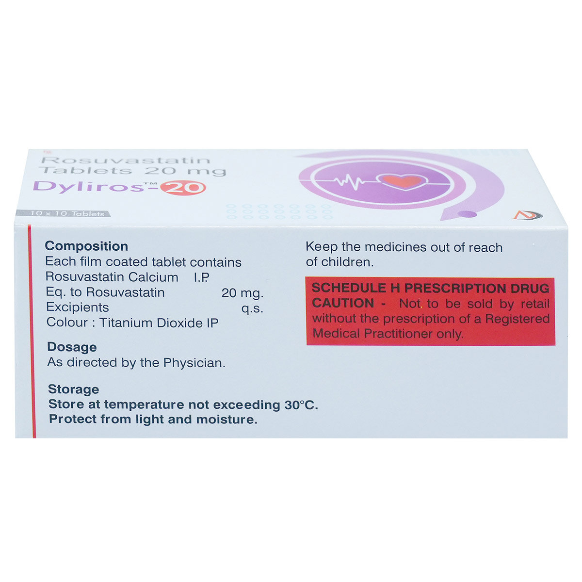 Dyliros-20 Tablet 10's, Pack of 10 TABLETS Dyliros-20 Tablet 10's, Pack of 10 TABLETS