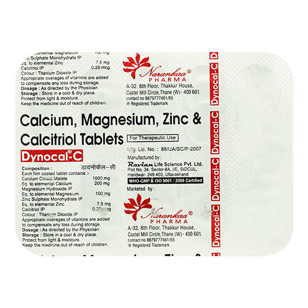 Buy Dynocal-C Tablet 10's Online