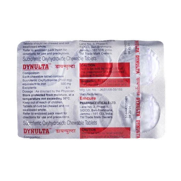 Dynulta Tablet 6's, Pack of 6 TabletS