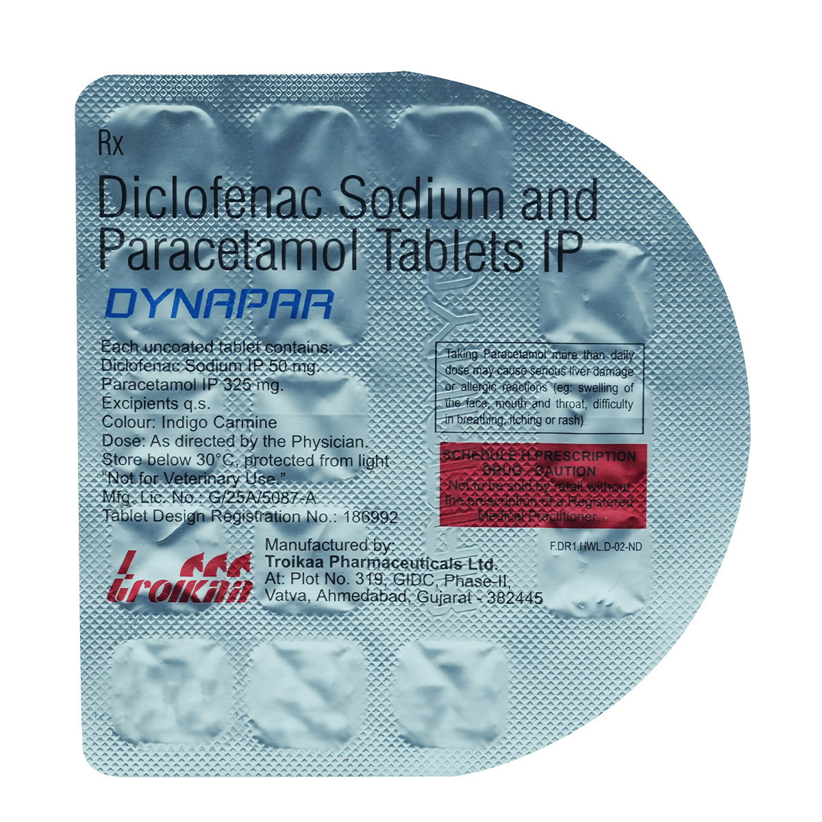 Dynapar Tablet 15's, Pack of 15 TABLETS Dynapar Tablet 15's, Pack of 15 TABLETS