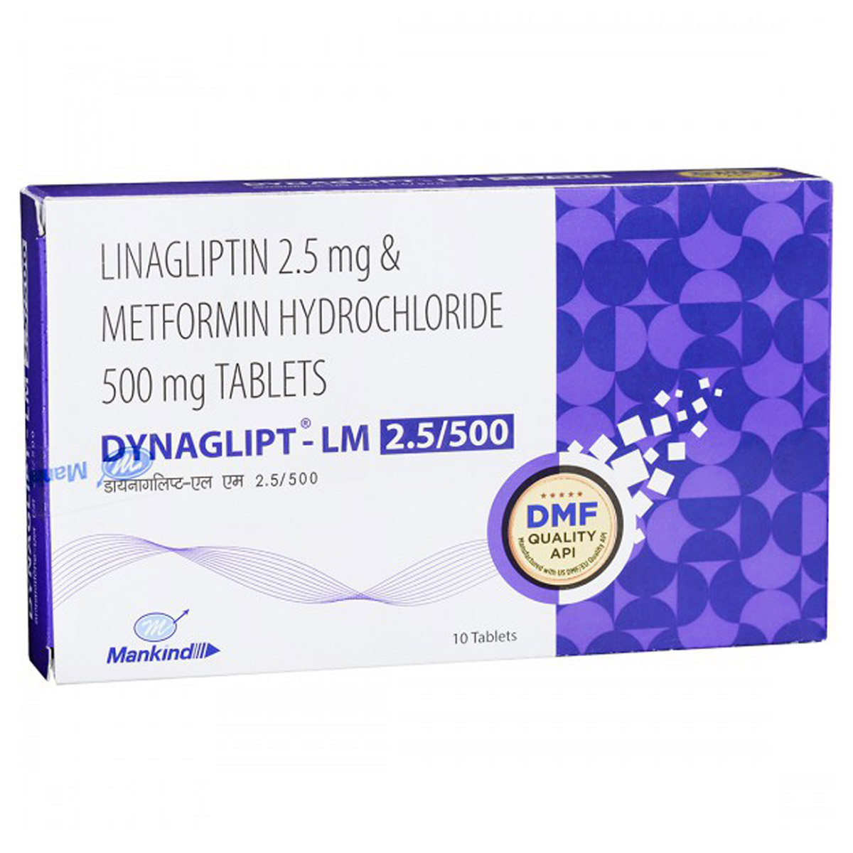 Dynaglipt-LM 2.5/500 Tablet 10's, Pack of 10 TABLETS Dynaglipt-LM 2.5/500 Tablet 10's, Pack of 10 TABLETS