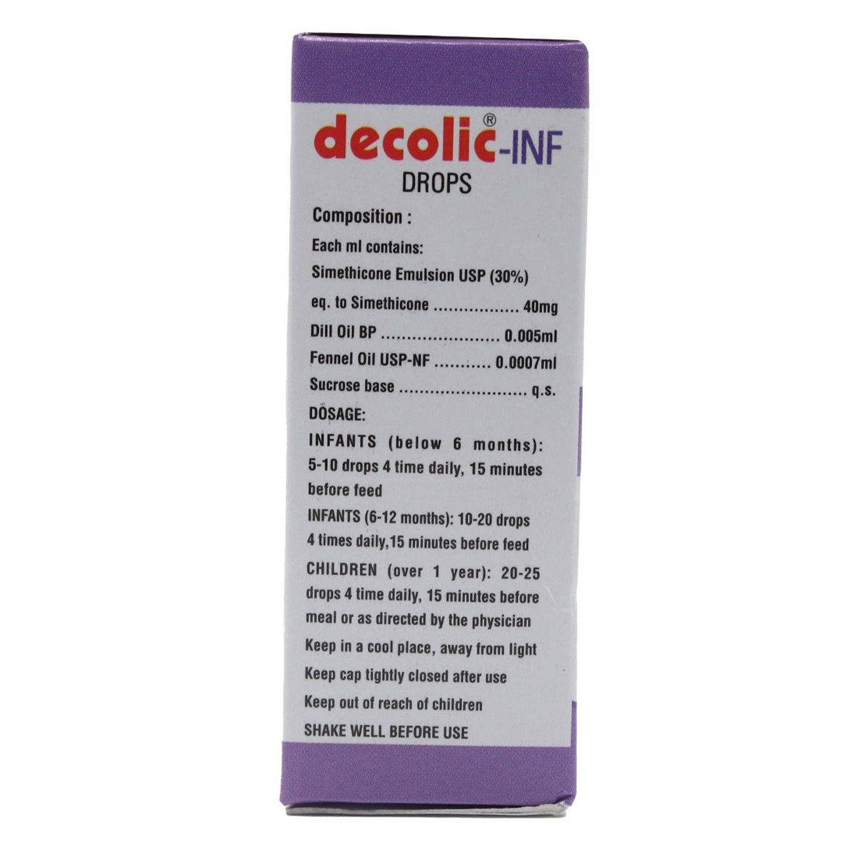 Decolic Infant oral Drop 30 ml Price, Uses, Side Effects, Composition
