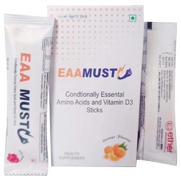 Eaamust Orange Flavour Sticks Sachet 4 gm