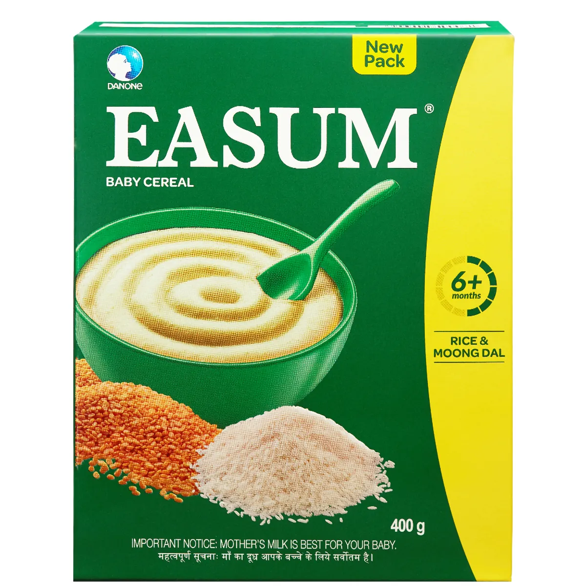 Buy Easum Rice Moong Dal Baby Cereal, to 24 Months, 400 gm