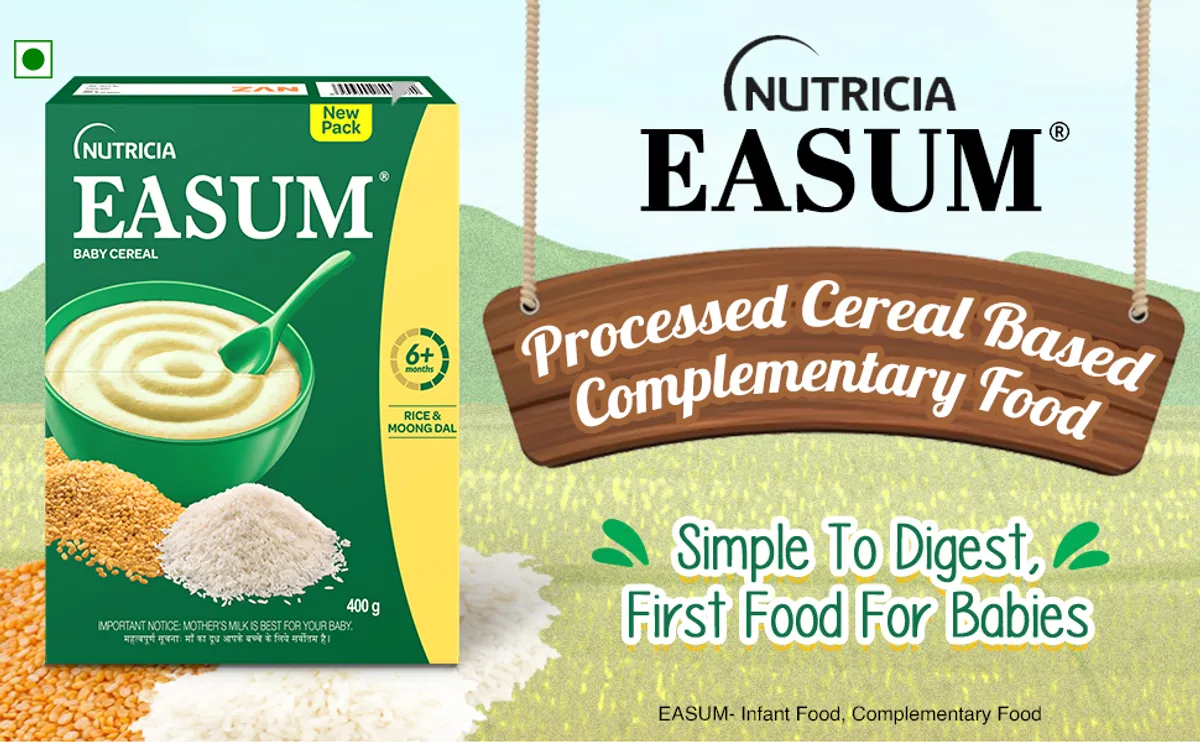Easum Rice Moong Dal Baby Cereal, to 24 Months, 400 gm Refill Pack