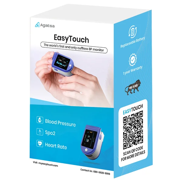 Agatsa Easytouch Cuffless Blood Pressure Monitor, 1 Count