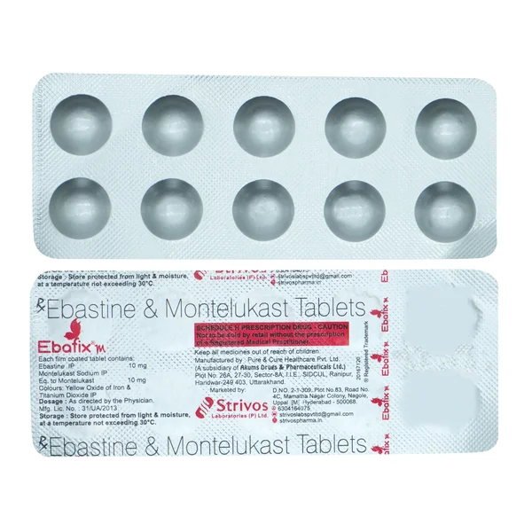 Ebafix M Tablet 10's, Pack of 10 TABLETS