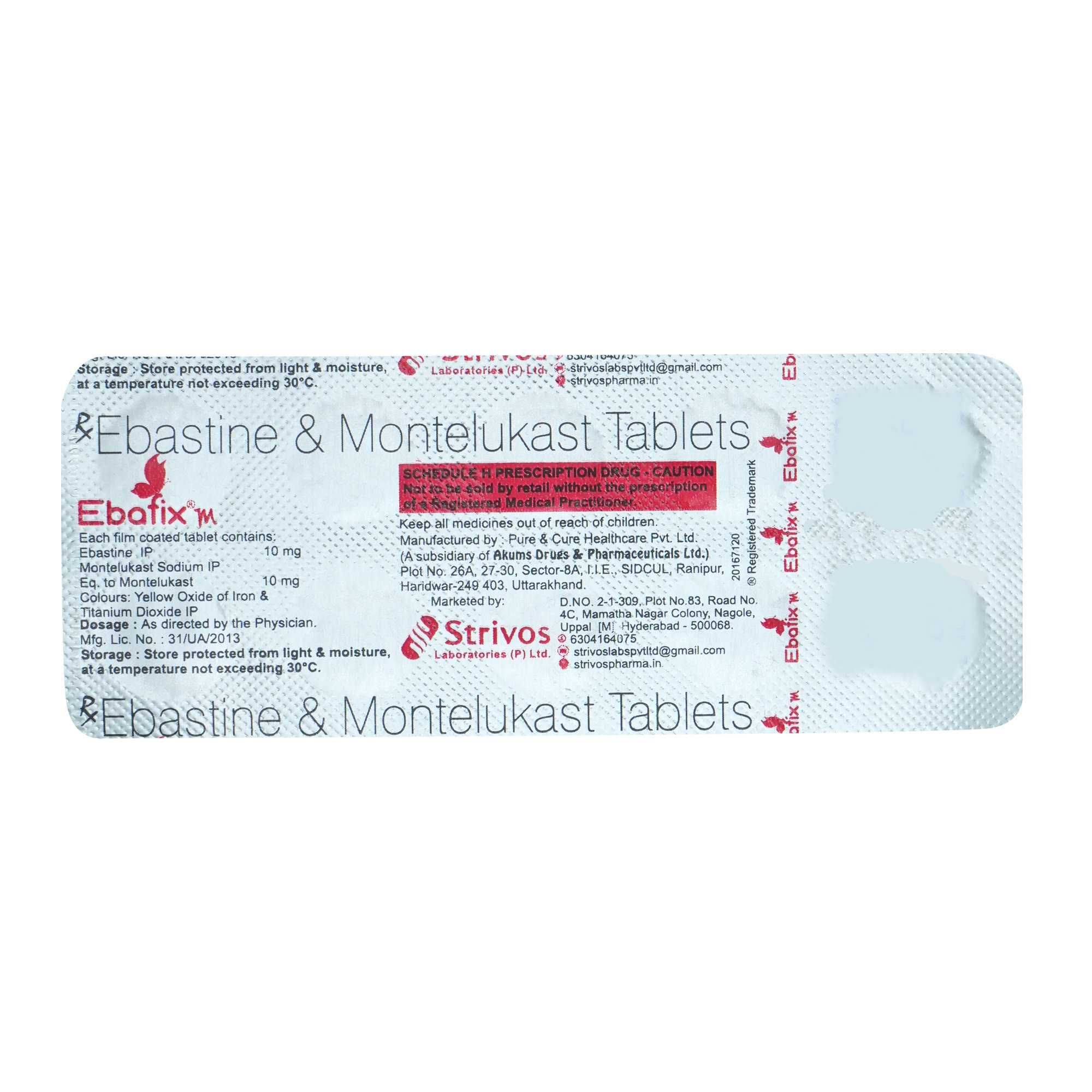 Ebafix M Tablet 10's, Pack of 10 TABLETS Ebafix M Tablet 10's, Pack of 10 TABLETS