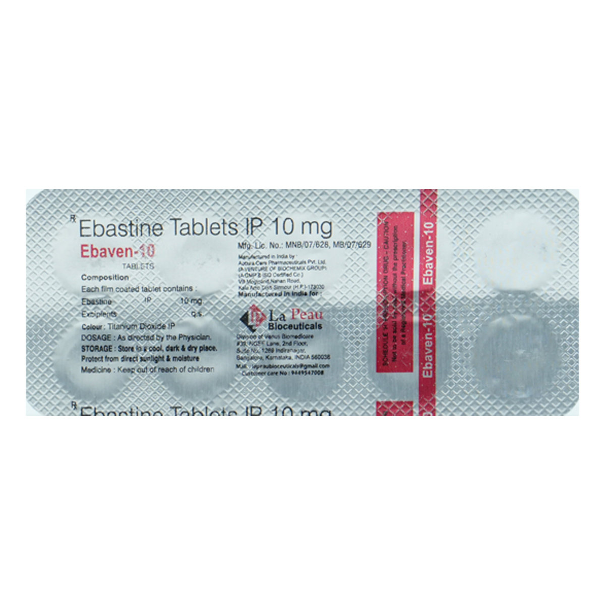 Ebaven-10 Tablet 10's, Pack of 10 TABLETS Ebaven-10 Tablet 10's, Pack of 10 TABLETS