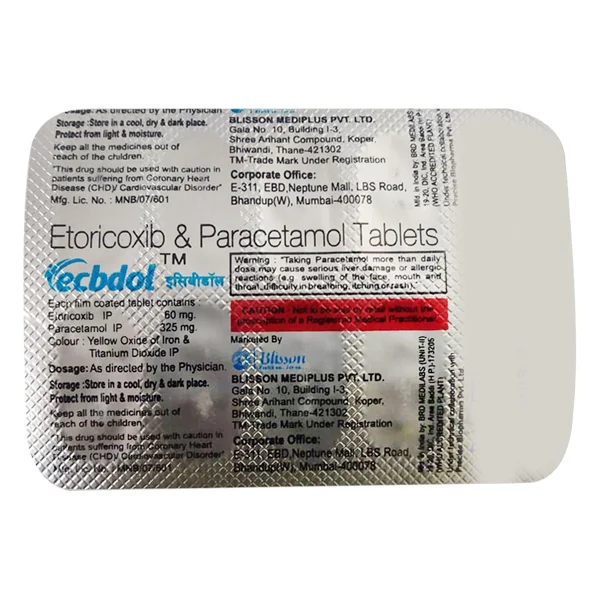 Ecbdol Tablet 10's, Pack of 10 TabletS