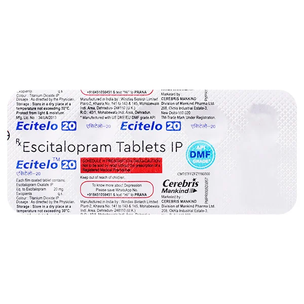Ecitelo 20 mg Tablet 10's