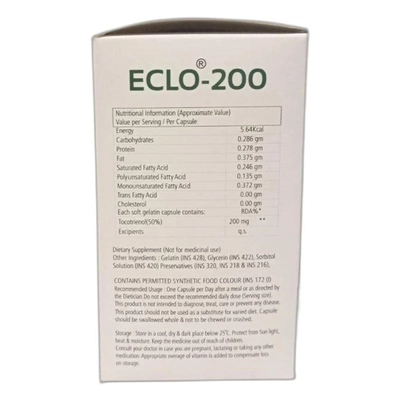 Eclo-200 Softgel Capsule 10's, Pack of 10 SOFTGELSS