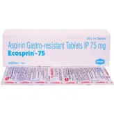 Ecosprin 75 Tablet 14's, Pack of 14 TABLETS