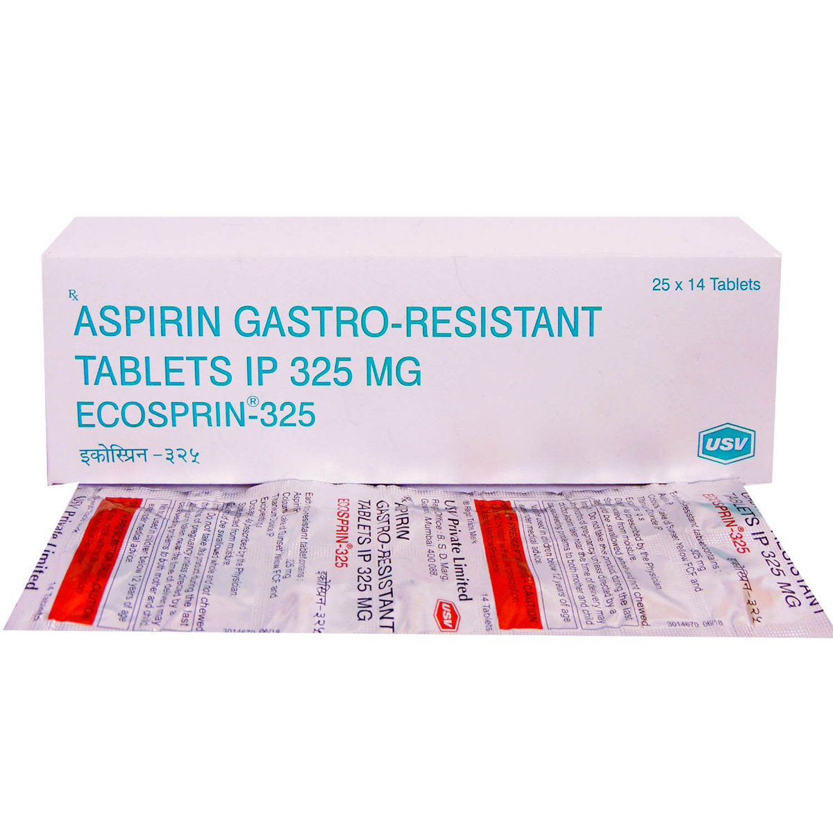 Ecosprin-325 Tablet 14's, Pack of 14 TABLETS Ecosprin-325 Tablet 14's, Pack of 14 TABLETS