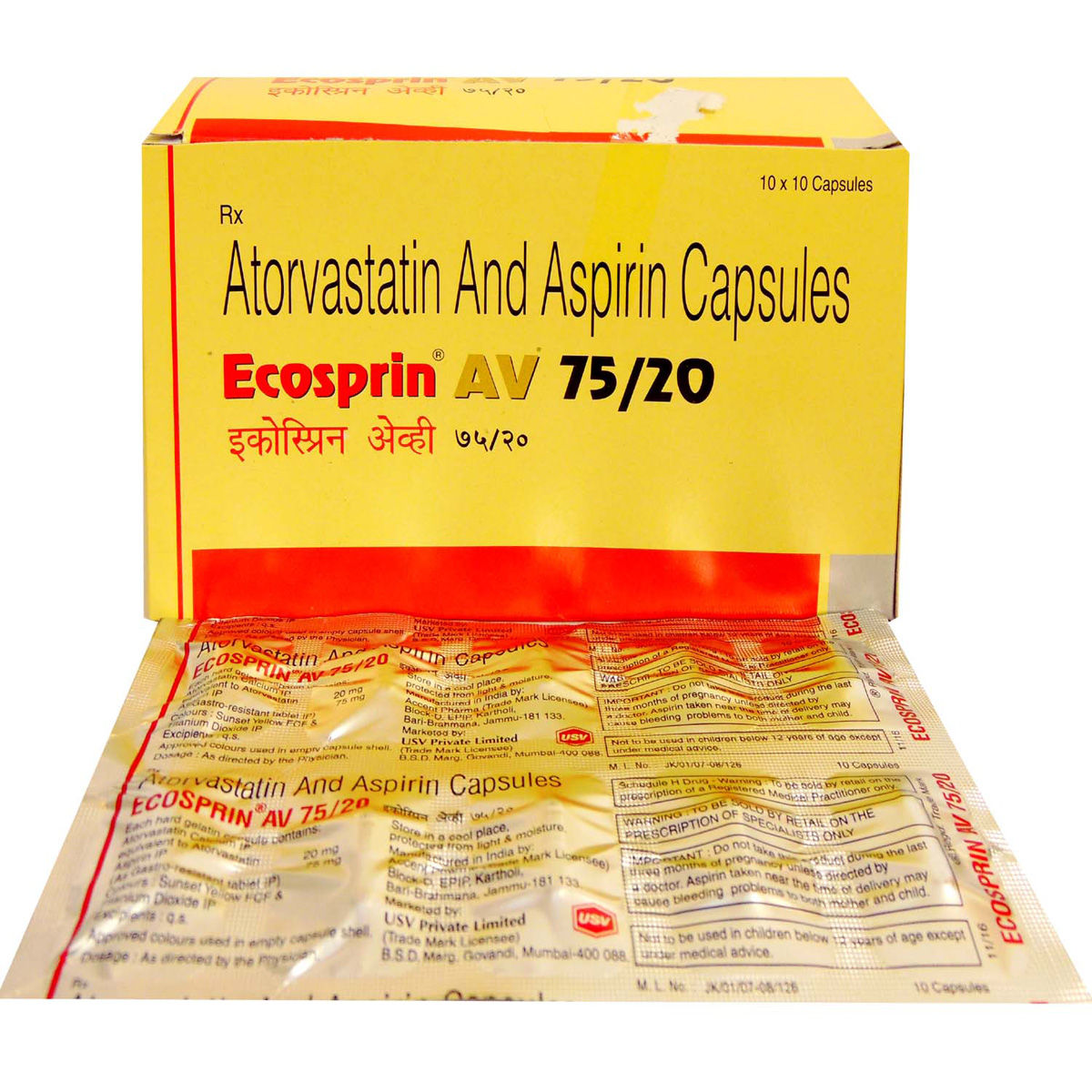 Ecosprin AV 75/20 Capsule Uses, Side Effects, Price Apollo Pharmacy