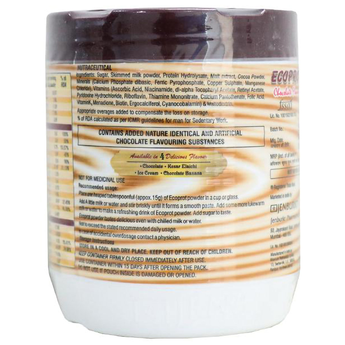 Ecoprot Chocolate Flavour Powder, 200 gm, Pack of 1 Ecoprot Chocolate Flavour Powder, 200 gm, Pack of 1