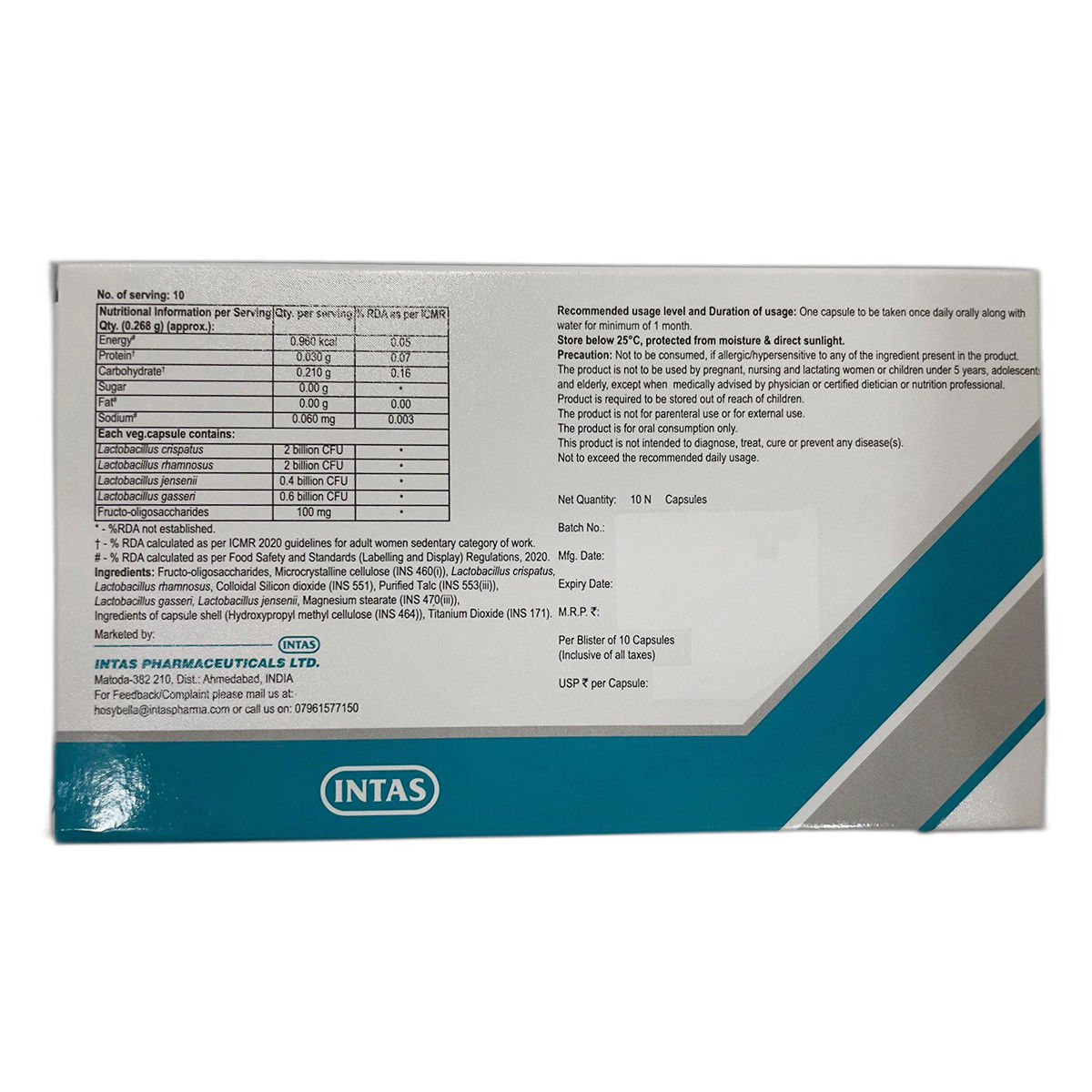 Ecotas Bv Capsule 10's Price, Uses, Side Effects, Composition - Apollo ...