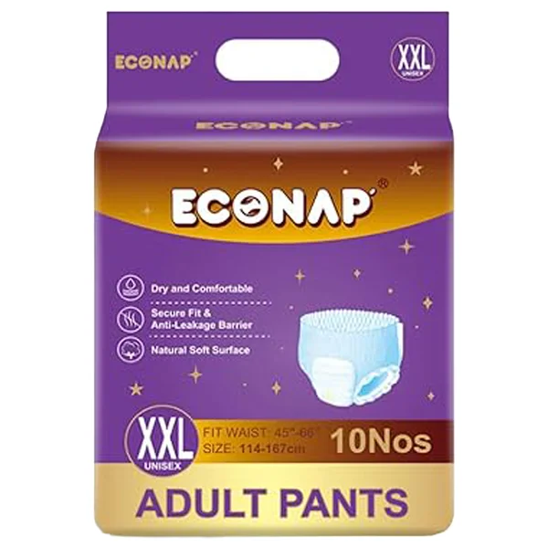 Realcare Econap Adult Diaper Xxl, 10 Count