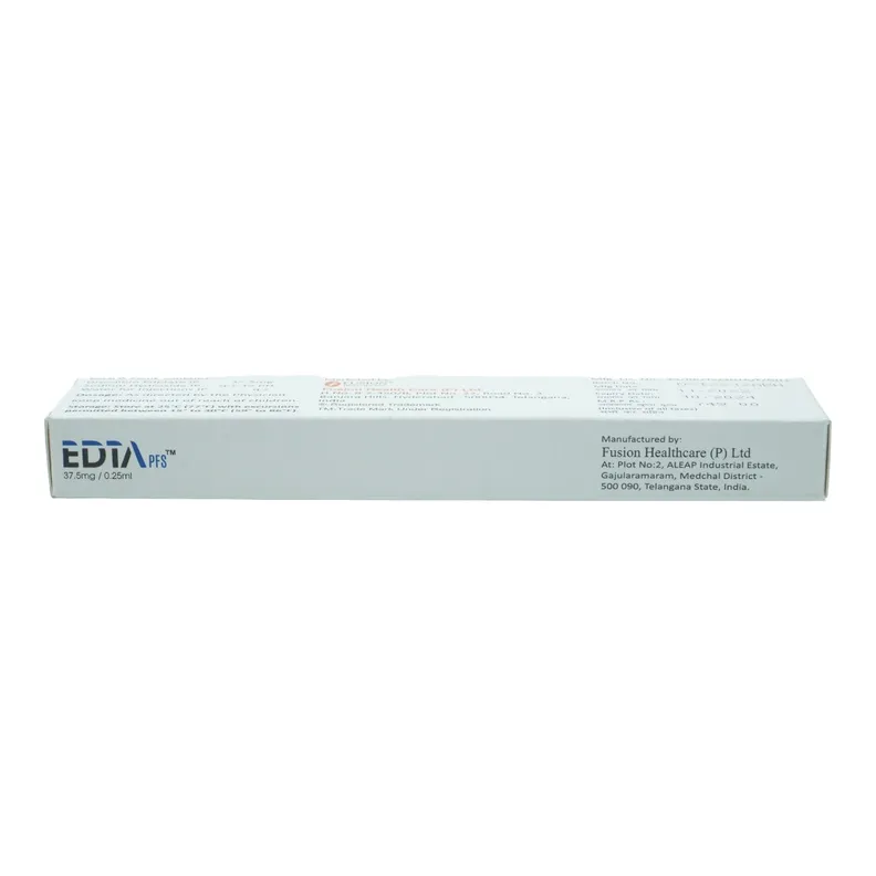 Buy EDTA Pfs 37.5 mg/0.25 ml Injection online | Uses, Side Effects ...