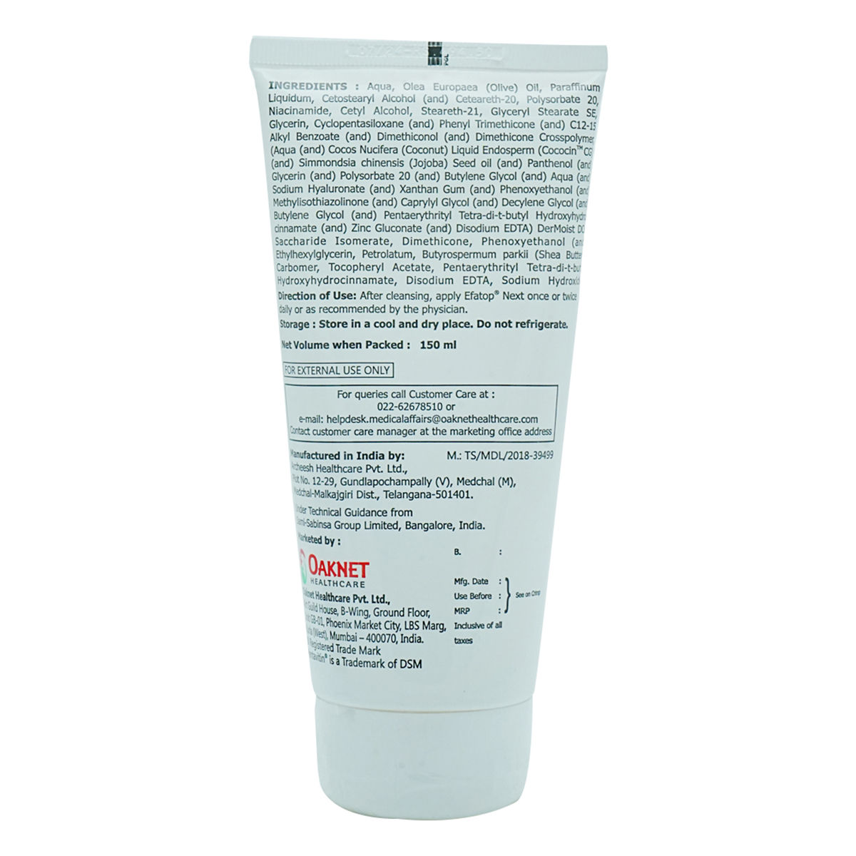 Efatop Next Intense Moisturizer Lotion 150 ml Price, Uses, Side Effects ...