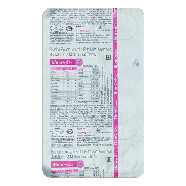 Efem Activ Tablet 10's