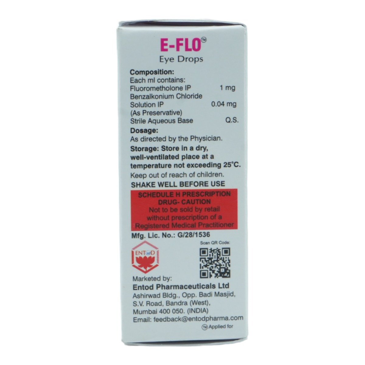 E-Flo 1mg Eye Drops 5ml, Pack of 1 E-Flo 1mg Eye Drops 5ml, Pack of 1