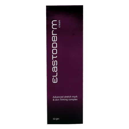 Elastoderm Cream 50 gm | With Advance Stretch Marks & Skin Firming Complex | Reduces Stretch Marks