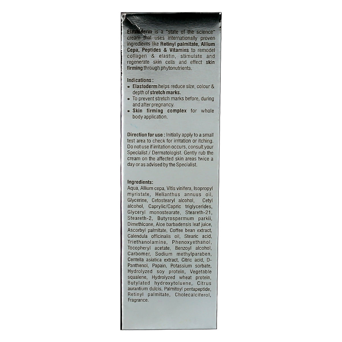 Elastoderm Cream, 50 gm Price, Uses, Side Effects, Composition Apollo