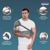 Tynor Elastic Shoulder Immoblizer Small, 1 Count, Pack of 1
