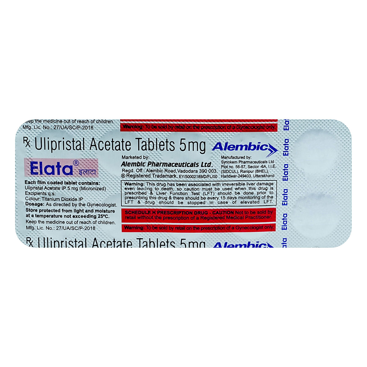 Buy Elata 5 Tablet 10's Online