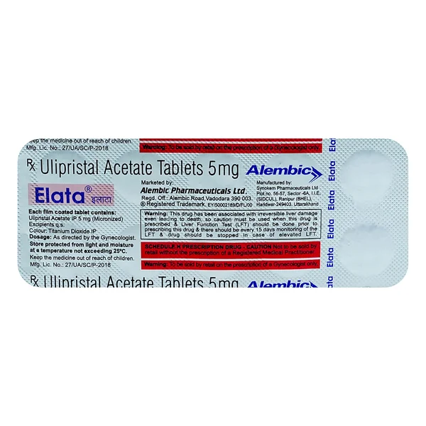 Elata 5 Tablet 10's, Pack of 10 TABLETS