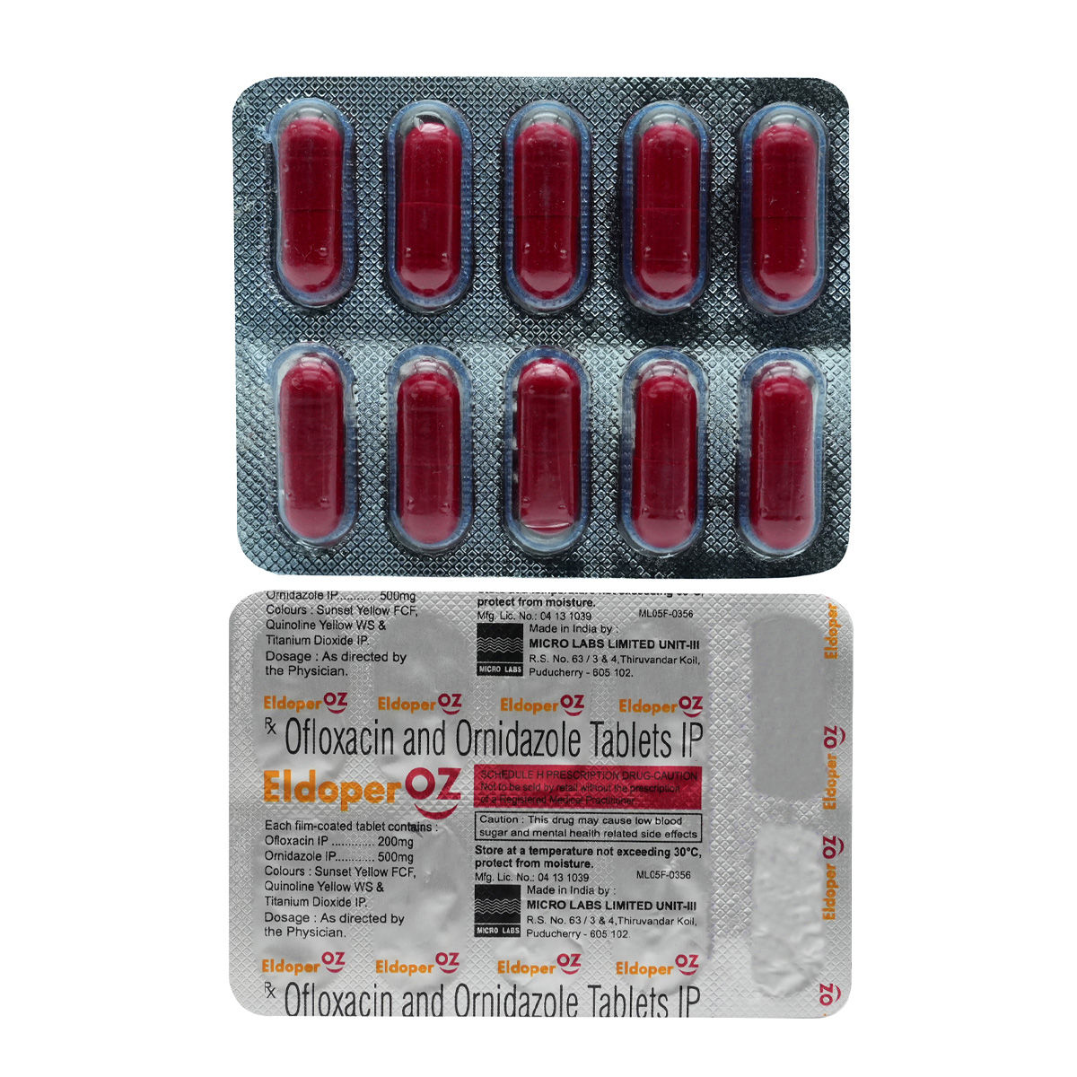 Eldoper OZ Tablet 10's Price, Uses, Side Effects, Composition Apollo