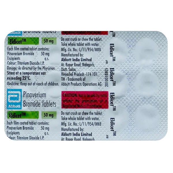 Eldicet 50 mg Tablet 15's, Pack of 15 TabletS