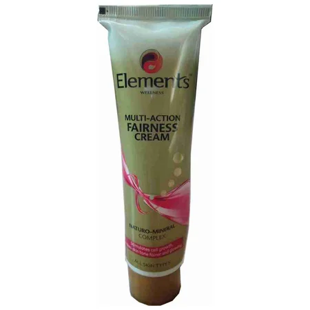 Elements Multi-Action Fairness Cream 100 gm | With Naturo-Complex | Stimulates Cell Growth | For Instant Fairness | For All Skin Type