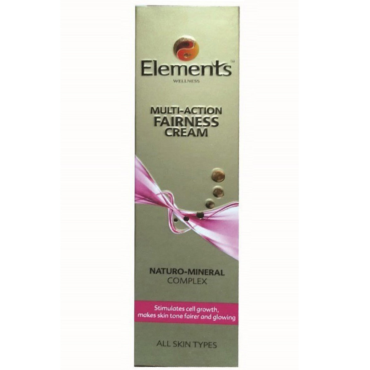 Elements Multi-Action Fairness Cream 100 gm | With Naturo-Complex | Stimulates Cell Growth | For Instant Fairness | For All Skin Type, Pack of 1 Elements Multi-Action Fairness Cream 100 gm | With Naturo-Complex | Stimulates Cell Growth | For Instant Fairness | For All Skin Type, Pack of 1