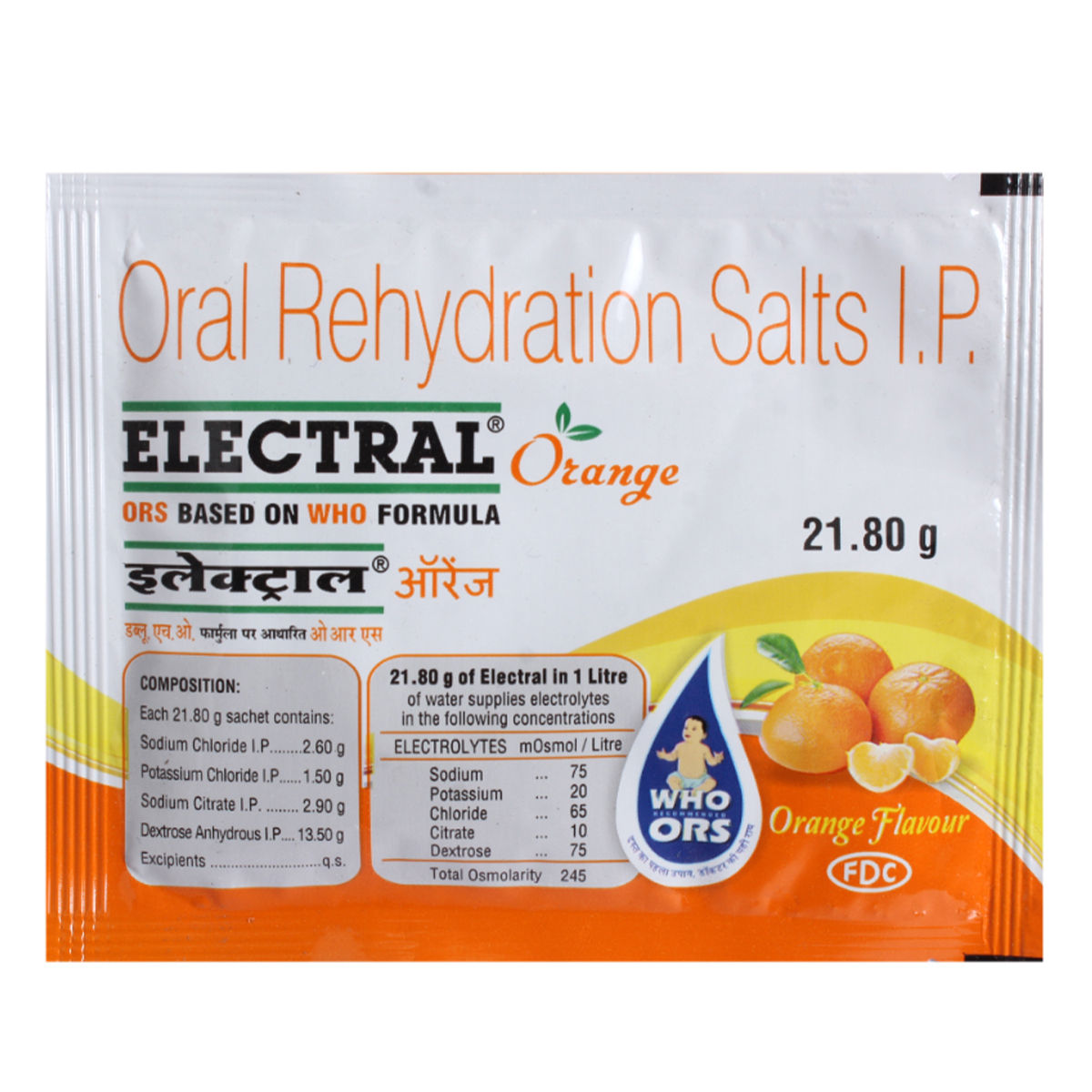 Electral Orange Flavour Sachet 21.8 gm Price, Uses, Side Effects, Composition Apollo Pharmacy