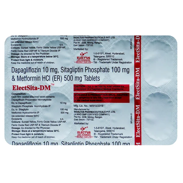 Electsita-DM Tablet 10's, Pack of 10 TABLETS