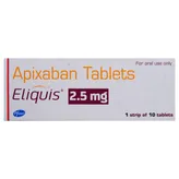 Eliquis 2.5 mg Tablet 10's, Pack of 10 TABLETS