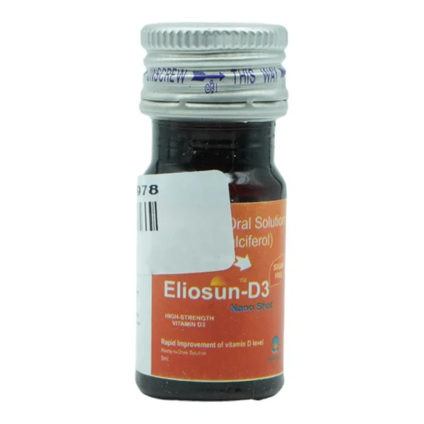 Eliosun-D3 Nano Shot 60K Sugar Free Oral Solution 5 ml